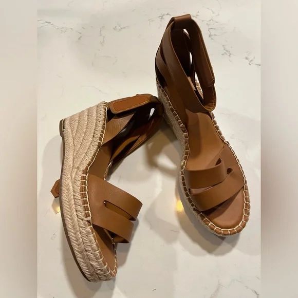 New Franco Sarto Callia Wedge Sandal espadrille Sz 8M - Picture 2 of 6